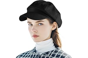 Yoolhamy Newsboy Hat for Women Vintage Classic Octagonal Cabbie Caps Adjustable Fashion Sun Protection Visor Hats
