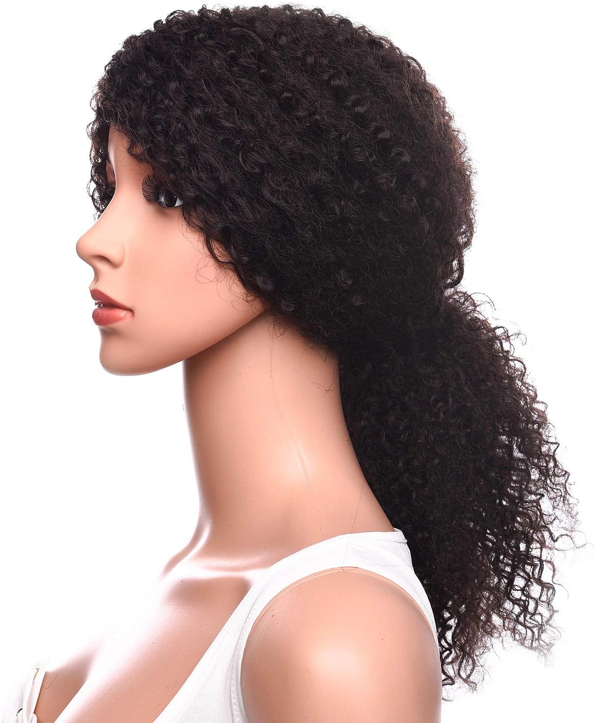 Silike Afro Kinky Curly Wig Kanenkalon Fiber Jerry Curl Wigs For Black Women African American Female Wig Heat Resistant Fiber (Long #4)
