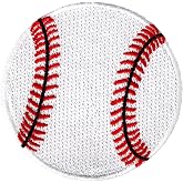 Baseball Embroidered Patch Base Ball Fastball Iron-On Applique Sports Emblem