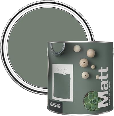 Rust-Oleum Colours Matt Emulsion Wall and Ceiling Paint Serenity 2.5L