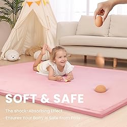 Baby Play Mat for Floor,1.3" Thick Memory Foam