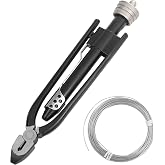 Nachee 6 Inch Safety Wire Pliers with 25ft Stainless Steel Twist Safety Lock Grip Wire .032, Twisting Tool for Motorcycle/Dirt Bike Grips, Aircraft, Auto Industry