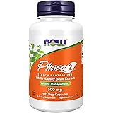 NOW Supplements, Phase 2® (White Kidney Bean Extract) 500 mg, Weight Management*, 120 Veg Capsules