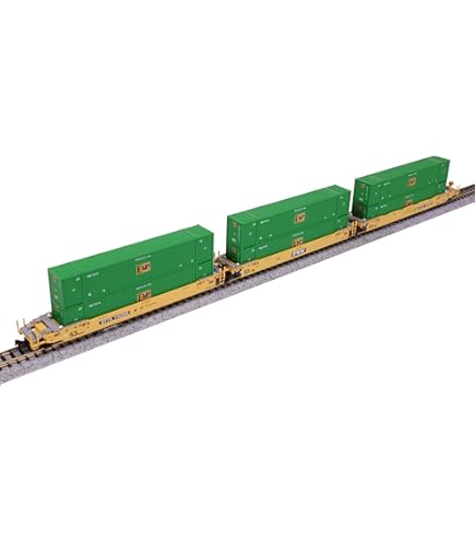 KATO  MAXI-IV Double Stack Car TTX訳あり品 N Gunderson MAXI-IV Well Cars