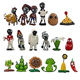 Dyharnsty 18Pcs Plants vs Zombies Toys Set Zombies