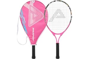 LITIAN Kids Tennis Racket for Boys & Girls Aged 2-12 - Multi-Color & Style Youth Tennis Racket for Beginner, Includes 420D Nylon Shoulder Strap Bag