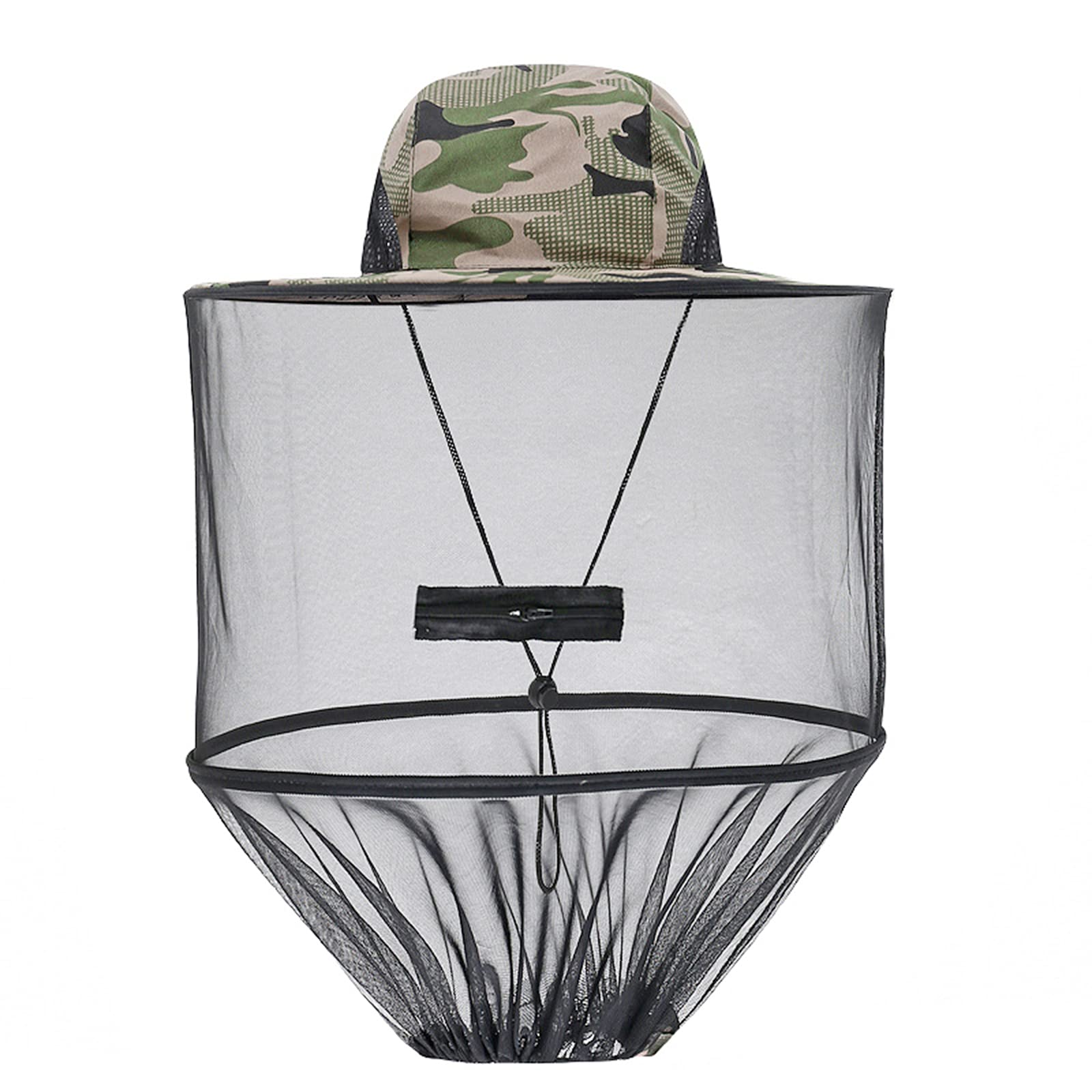 Mosquito Head Net Hat Sun Hat with Removable Netting Beekeeping Hat Insect Net Veil Hat Outdoor Jungle Bucket Hat Face Neck Protection Head Cover for Beekeeper Hiking Fishing Camping Gardening