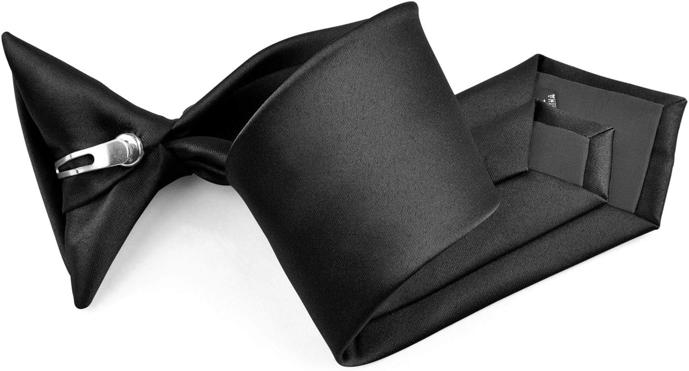Soft Comfortable Solid Color Boy Ties | Pre-Tied Kids Tie | Clip On Tie | Boys Formal Wedding Graduation Uniform