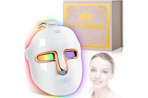 JAY SAREES Red-Light-Therapy-for-Face, 7-1 Colors Led Face Mask Light Therapy, Facial Skin Care Mask (Gold)