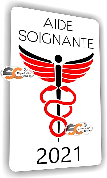 Sc Sticker Autocollant Caducee 2021 Aide Soignante Type De Pose Vitrophanie Se Colle Sur Le Pare Brise A L Interieur Du Vehicule Fabrication Francaise Amazon Fr Bricolage