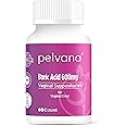 Pelvana Boric Acid Suppositories for Women 60 Count for Vaginal Odor - Third-Party Lab Tested & Made in The USA