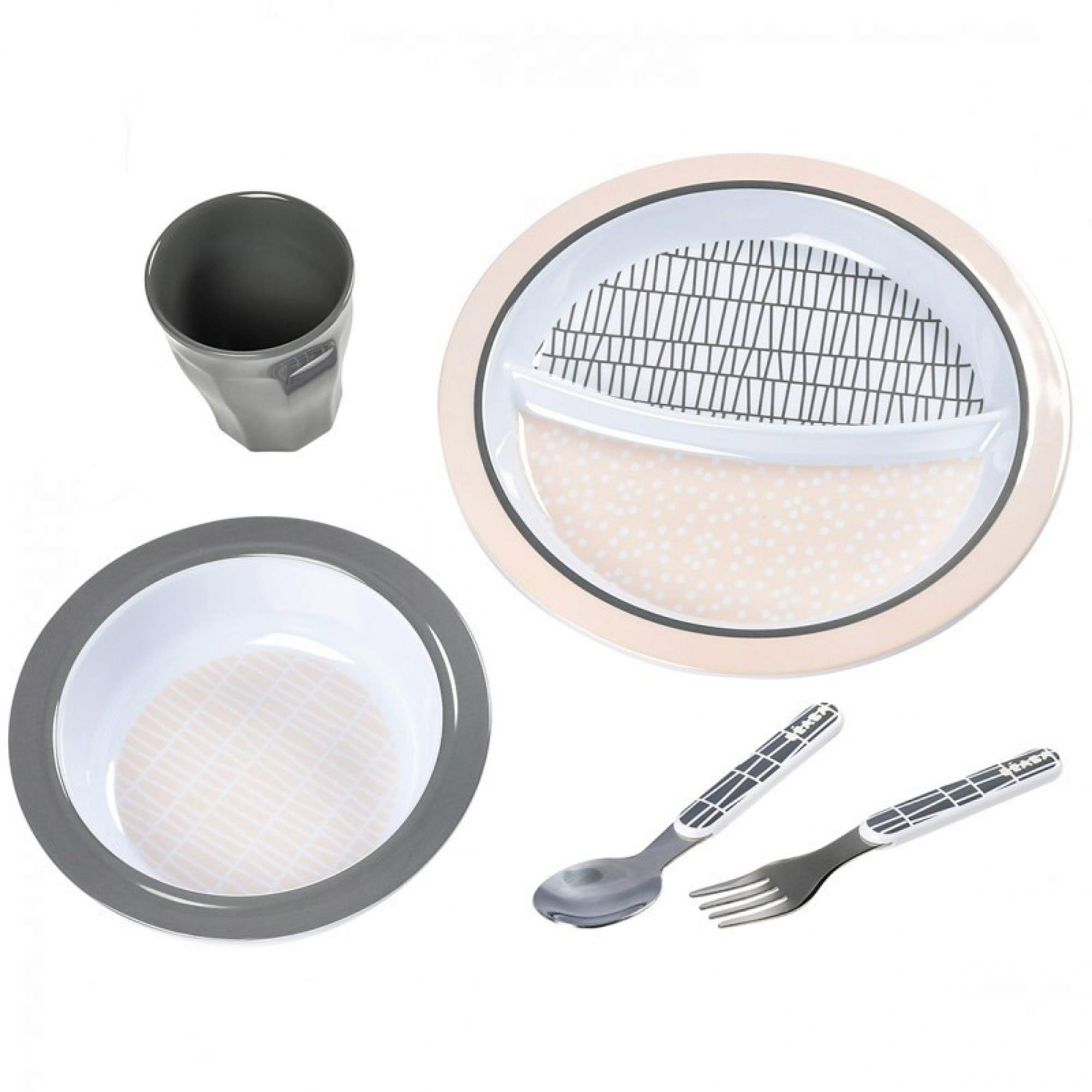 Coffret repas cadeau - Pink Grid