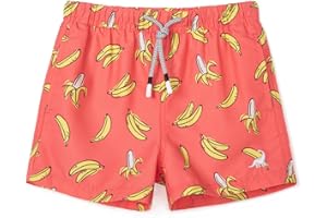 SURF CUZ Boys Swim Trunks Toddler Swim Shorts UPF 50+ Bathing Suit for Boy Swimsuit Quick Dry Mesh Beach Boardshorts Swimwear