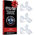 Rhinomed Mute Nasal Dilator for Snore Reduction - Anti-Snoring Aid Solution - Improve Airflow - Comfortable Nose Vents, Breathing Aids for Better Sleep - Stocking Stuffers for Men (Large, 3-Pk)