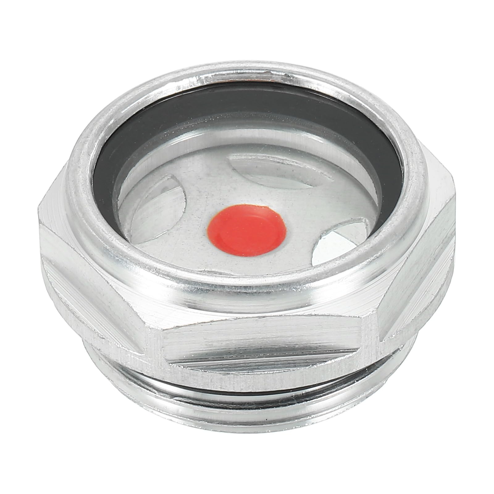 PATIKIL Air Compressor Oil Sight Glass, M33x2 Male Thread Aluminum Alloy Oil Liquid Level Gauge Air Compressor Parts with O-Ring