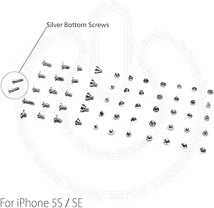 Amazon.com: TechZone Complete Screw Set for iPhone 5S & iPhone SE with