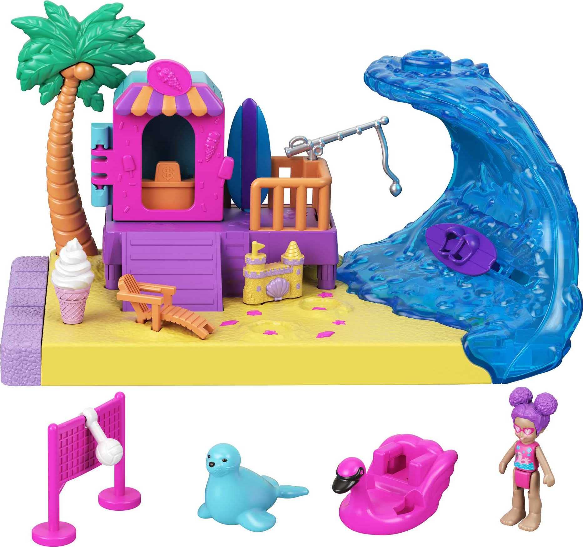 Polly Pocket POLLYVILLE SUNSHINE BEACH Playset
