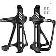 Corki Cycles Right Side Load Water Bottle Cage, Side Entry Bike Water Bottle Holder for Road & Mountain Bikes - 2 Pack - Black-Aluminum Alloy