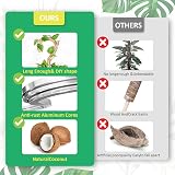 YAUNGEL Moss Poles 2Pcs 80CM Coir Totem Poles with 20M Twist Ties Indoor view 3