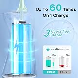 COSLUS Water Dental Flosser Pick 4 Modes 300ML Large Tank IPX7 Green C30 view 5