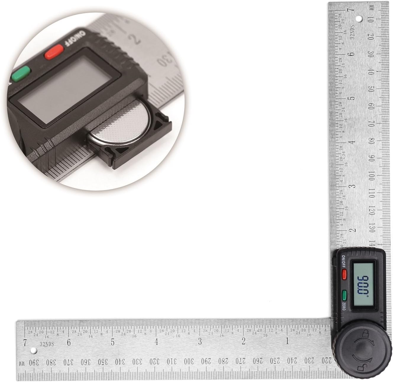 HORUSDY Digital Angle Finder Ruler,7 Inch Digital Protractor (200mm