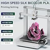 ERYONE Two-Tone Silk PLA Filament 1.75mm 1kg Black Pink view 2