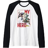 My Hero Academia All Might Deku and Bakugo Anime Raglan Baseball Tee