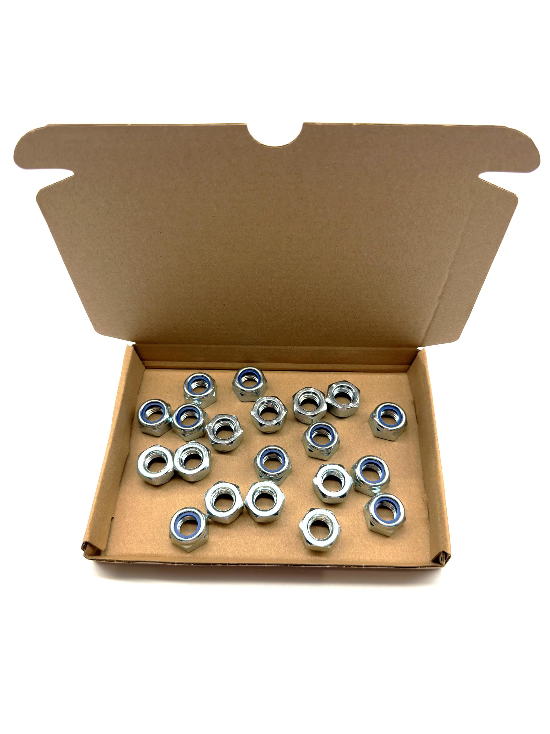 20 Pack of M12 Nyloc Nuts - Self locking with nylon inserts (Nylon Nuts) (M12)