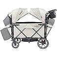 Larktale Caravan V3 Stroller, 2-Seater Kids Wagon, 207 lb Capacity, Newport Taupe