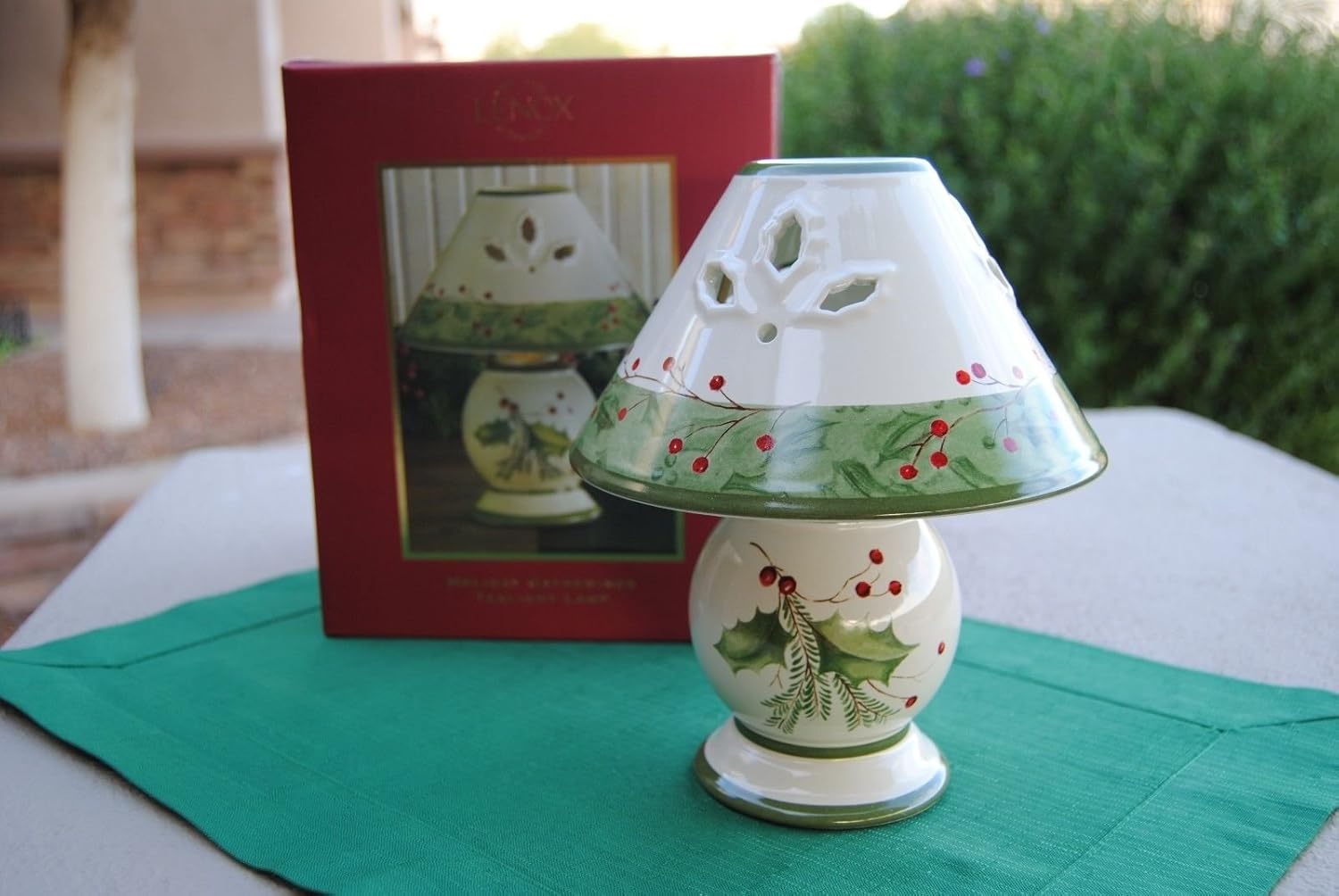 Lenox Holiday Gatherings Tea Light Candle Lamp