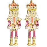 Christmas Nutcracker Earrings for Women - Cute Pink Stud Holiday Jewelry, Christmas Outfits Accessories Xmas Gifts