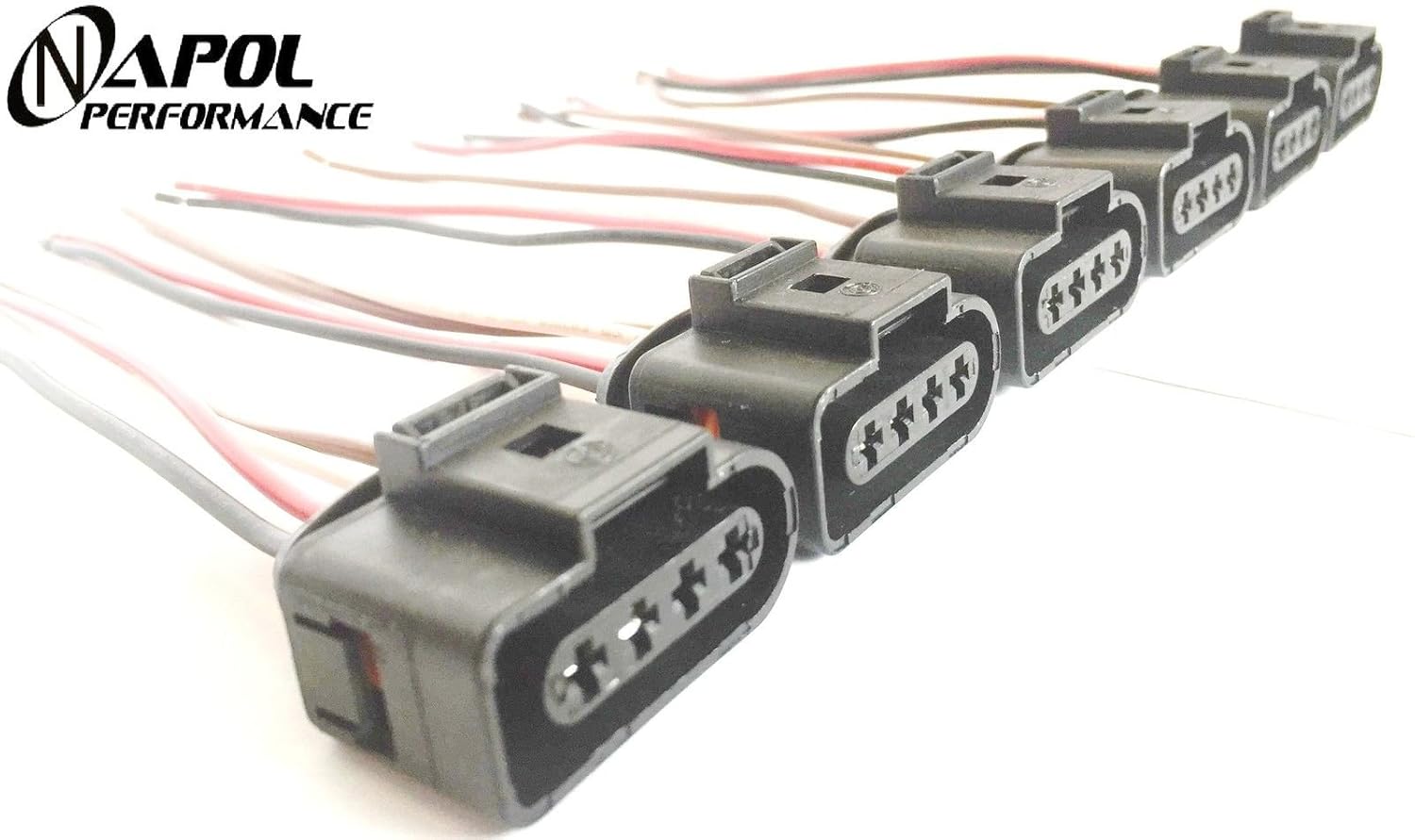 Amazon.com: Audi Vw Ignition Coil Connector Repair Kit Harness Plug Wiring  A4 RS4 S6 A8 A6 - Coil Pack Clips Jetta Golf Gti Passat Rabbit - Set of 6:  ...