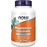 NOW Supplements, Magnesium Glycinate 100 mg, Highly Absorbable Form, 180 Tablets