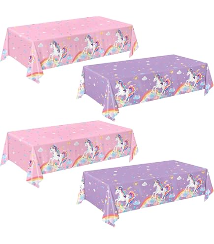 12 Décorations De Table Nid D'abeille Licorne Arc-en-ciel - Couleurs Pastel, Environ 14x9 Cm - Pour Fêtes Et Anniversaires - 7