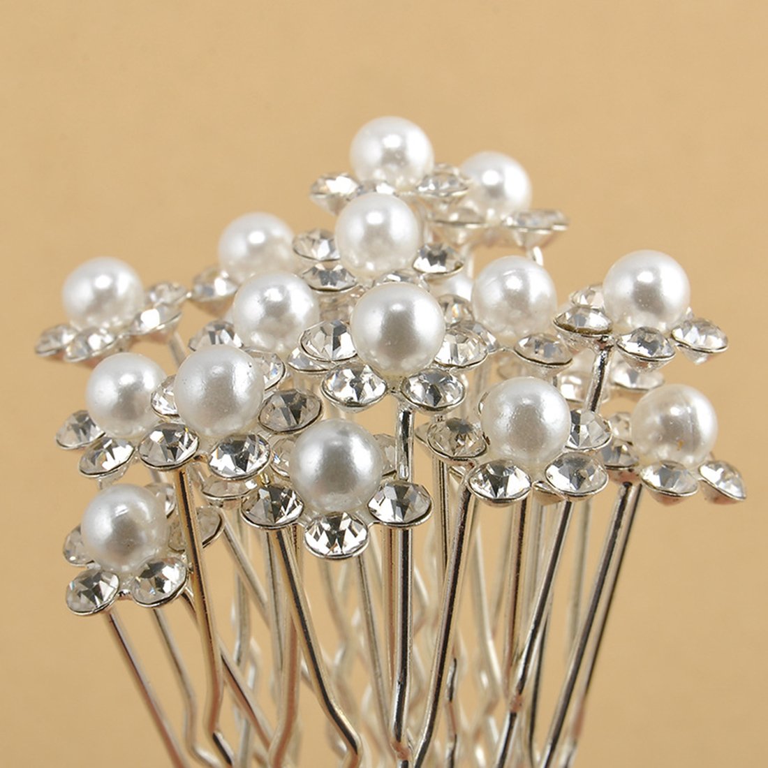 Dooppa 20PCS U Shape Hair Pins for Party Prom Wedding Bridal Bridesmaid
