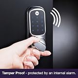 Yale Keyless Lock Push Button Polished Brass Smart Lock view 6