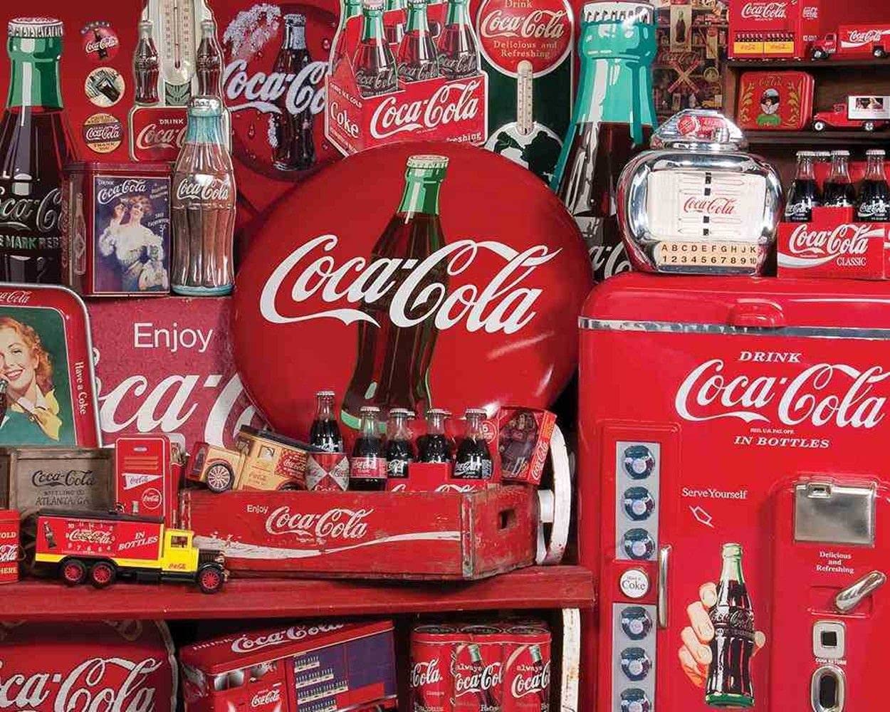 Springbok Puzzles - Coca-Cola Memories - 1000 Piece Jigsaw Puzzle - Large 30 inches by 24 inches Puzzle - Made In USA - Unique Cut Interlocking pieces
