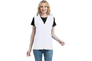 TopTie Adult Volunteer Activity Vest Supermarket Uniform Vests Clerk Workwear