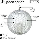 Oypla 300mm 12in Lightweight Disco Mirror Ball Dance Party DJ view 2