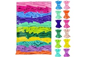 FRYTEPUYE 1000 PCS Colorful Weaving Loom Loops, Potholder Muti-Colored Elastic Loops, Flexible Loom DIY Kit for Kids, Adults