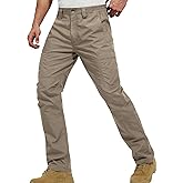 FREE SOLDIER Men's Cargo Pants Water Resistant Ripstop Tactical Pants for Men Work Pants Lightweight Outdoor Hiking Pants Men