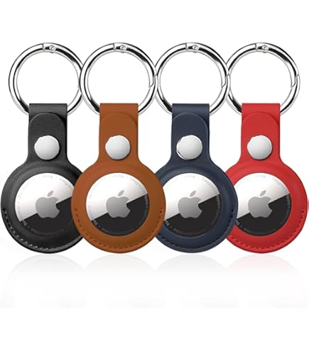 Amazon.com: Holders Compatible with AirTag – 4 Pack Leather