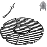 BBQration Grill Grate Parts for Char Griller Akorn Jr. Portable Kamado Ceramic Grill, Grill Parts for Char-Griller E86714, E6714, Replacement Parts for Chargriller Akorn Jr. Parts 6614