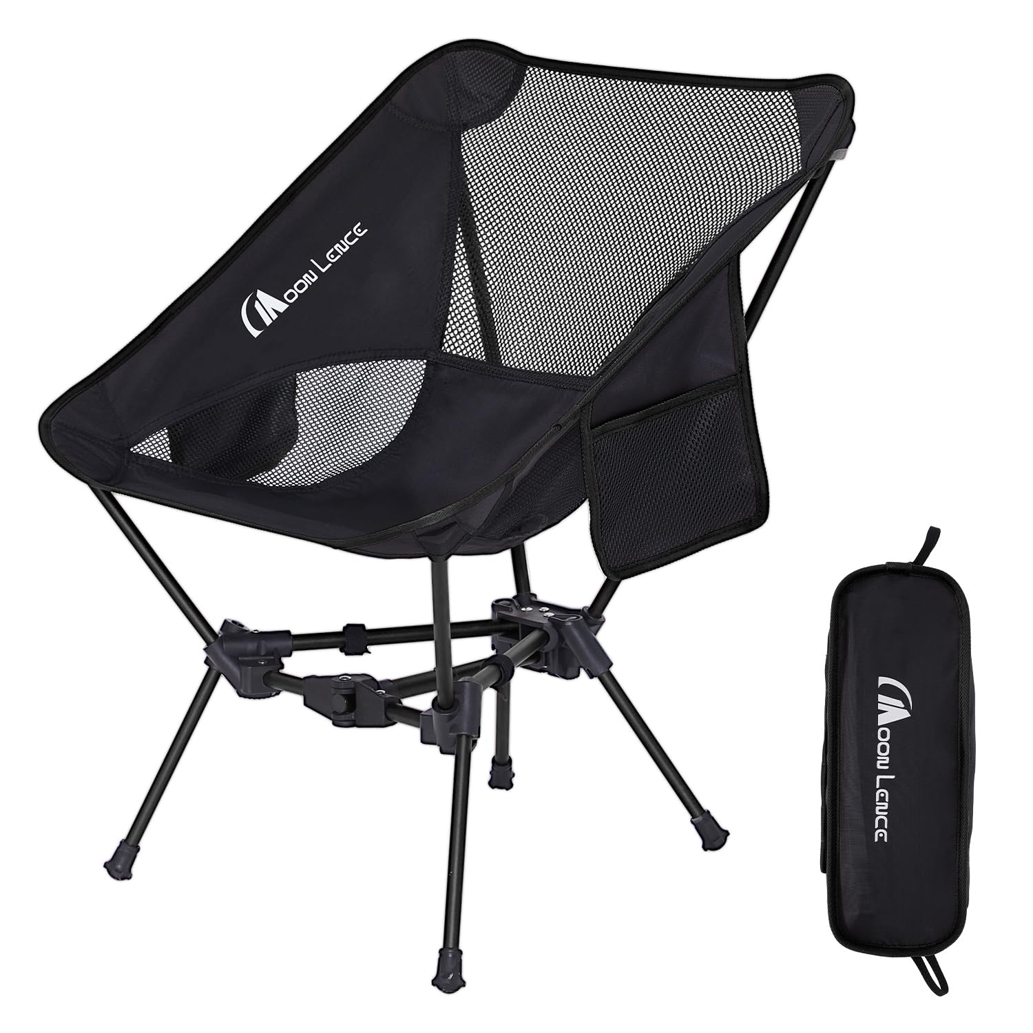 Photo 1 of MOON LENCE Portable Camping Chair Backpacking Chair - The 4th Generation Ultralight Folding Chair - Compact, Lightweight Foldable Chairs for Hiking Mountaineering Beach