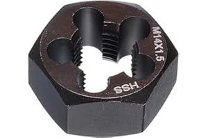 HARFINGTON Hex Threading Die M14 x 1.5 Metric Thread Right Hand High Speed Steel Rethreading Fixed Die Screw Cutting Tapping 