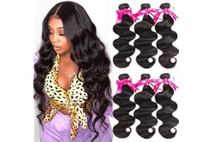 WINGIRL Beauty Princess Brazilian Hair Body Wave 3 Bundles 16 18 20inchs 10A Human Hair Weave Bundles Natural color