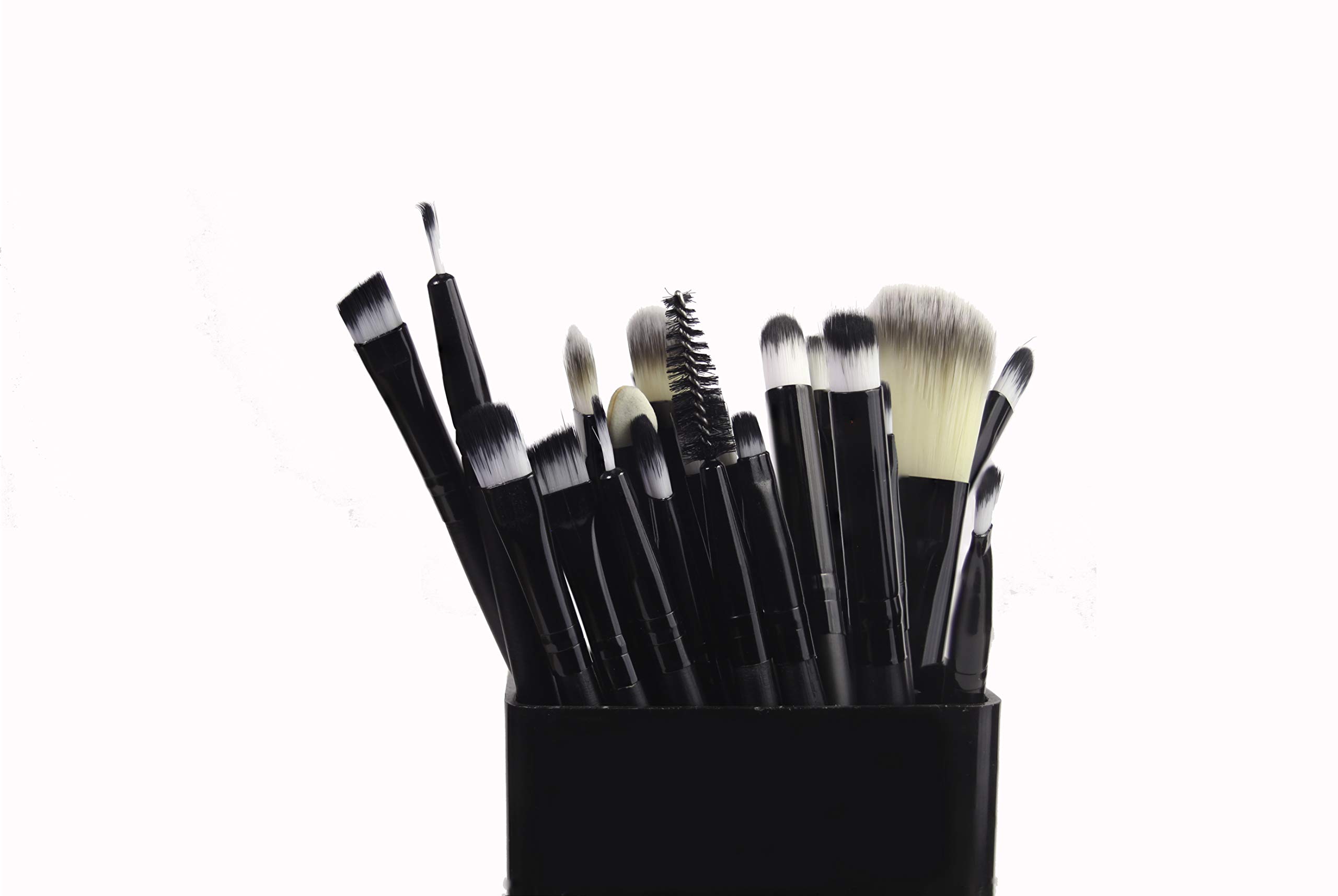 Premium Quality Professional Luxury Makeup Brushes Set 20 PCs Foundation Eyeshadow Flat-top Shadow Blooming Angle Top Eyeshadow Eyebrow Eyeshadow Sponge Eyeliner Ultra fine-Eyeliner Concealer Lip