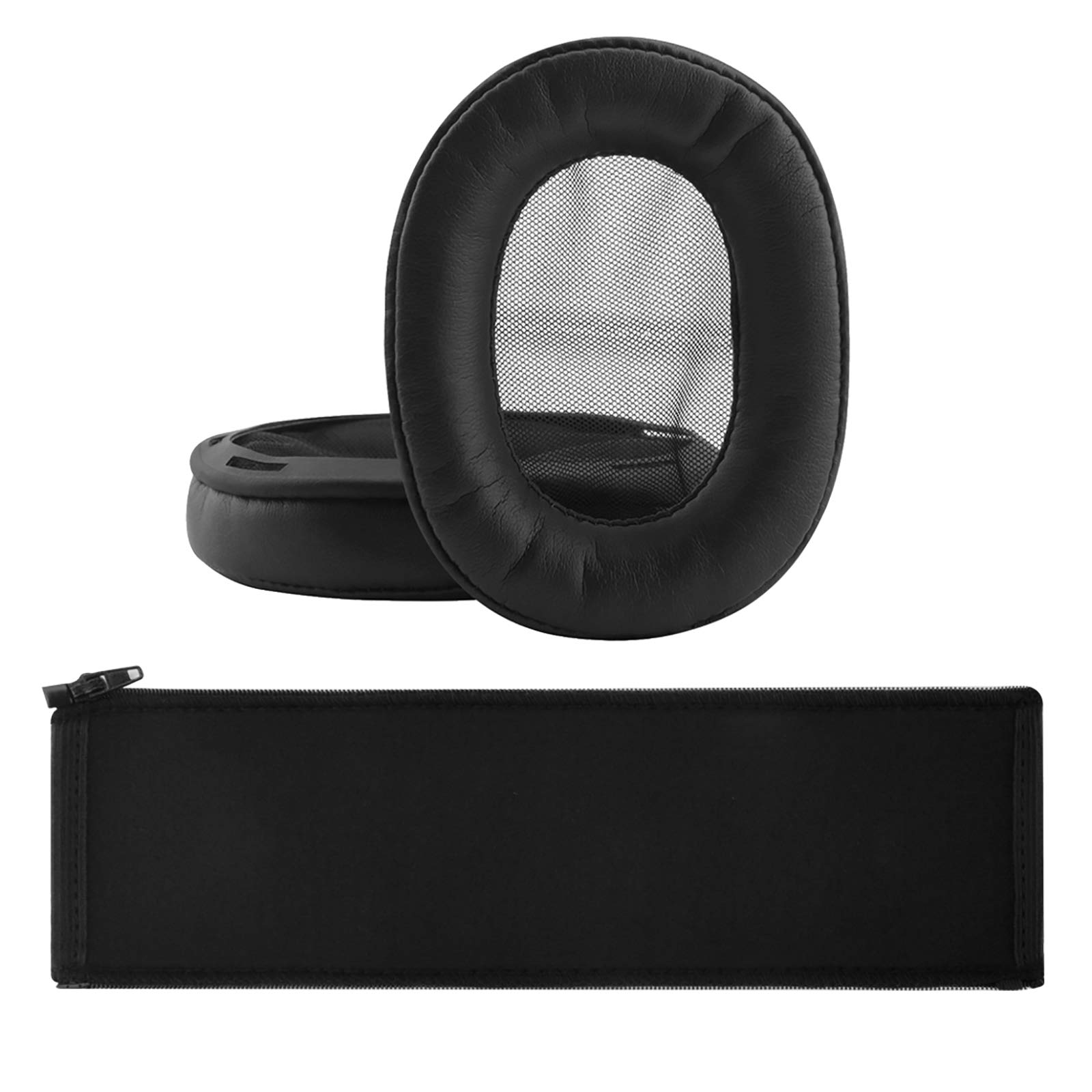 Geekria Replacement Earpads and Headband Cover Set Compatible with Sony MDR-1R, MDR-1RMK2 Headphones (Black)