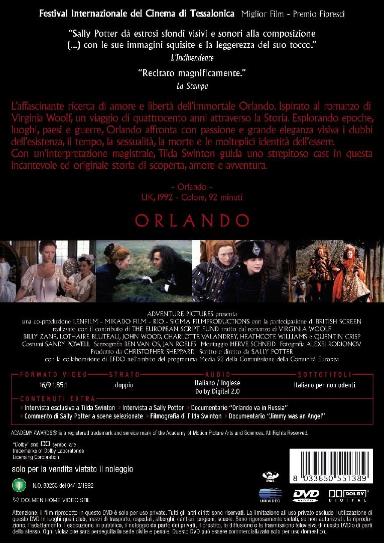 Amazoncom Orlando Tilda Swinton Quentin Crisp Toby