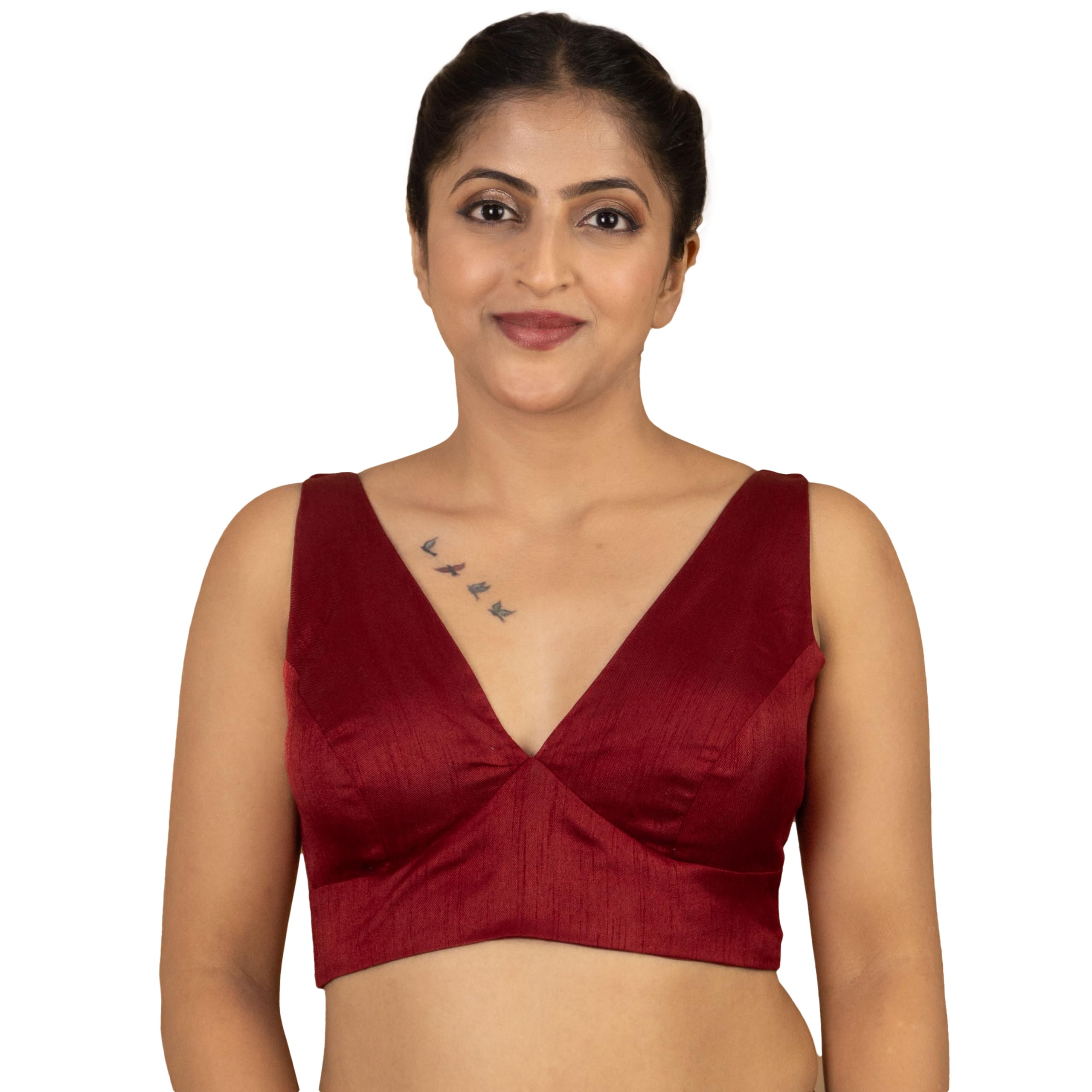FIGURE'S DESIGNER Women's Dupion Raw Silk
